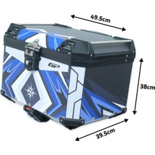 GP Kompozit DSN08 Universal 57 lt Desenli Alüminyum Motosiklet Çantası