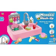 Vardem Oyuncak KAY-7020 Modern Pıllı Lavabo Pembe -Vrd
