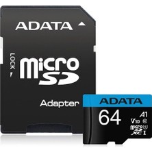 Adata 64GB Micro Sd Kart Premıer AUSDX64GUICL10A1-RA1