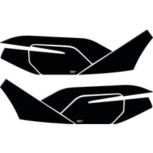 GP Kompozit Honda PCX 125 2021-2024 Uyumlu Yan Alt Ayak Pad Siyah