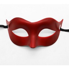Marsilyan Kırmızı Renk Masquerade Kostüm Partisi Venedik Balo Maskesi