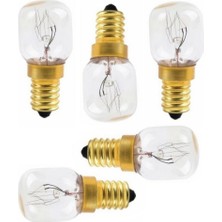 YFS King Ile Uyumlu Ankastre Davlumbaz Buzdolabı Fırın 15 Watt Gün Işığı 300° Halojen Ampül 5 Adet