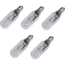 YFS Vorne Ile Uyumlu Ankastre Davlumbaz Buzdolabı Fırın Tuz Lambası End 28 Watt Halojen Ampül 5 Adet
