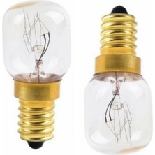 YFS Klaus Ile Uyumlu Ankastre Davlumbaz Buzdolabı Fırın 15 Watt Gün Işığı 300° Halojen Ampül 2 Adet