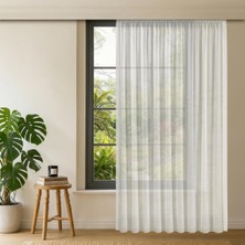 Gauze Fabric Design Lüks Ipeksi Dokulu Bambu Kırışmaz Ütü Gerektirmez Ekru 375X250 Normal Pil