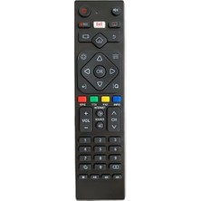 YFS Axen Ile Uyumlu AX65LEDA71-TNR Android Smart LED Tv Kumanda Live Tv Tuşlu