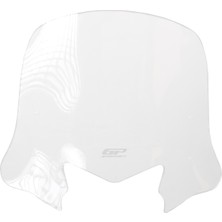 GP Kompozit Honda Dio 2021-2025 Uyumlu Kısa Ön Cam Şeffaf - 41 Cm