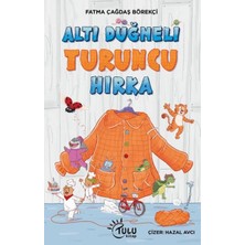 Lisinya Altı Düğmeli Turuncu Hırka