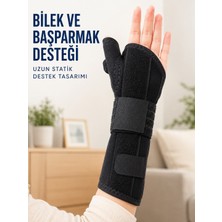 tp Başparmak ve El Bilek Destek Ateli Metal Destekli Ayarlanabilir Cırtlı Bileklik - Lisinya