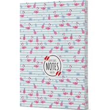 Lisinya Flamingo 4 - Yan Boyamalı Çizgili Defter