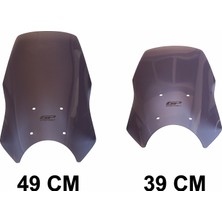 GP Kompozit Royal Enfield Himalayan 2024 Uyumlu Ön Cam Füme - 49 cm