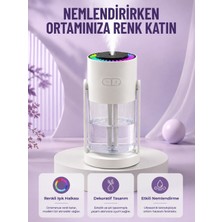 Marsilyan Sessiz Hava Nemlendirici Renkli Gece Işıklı Otomatik Kapanma Özellikli Nemlendirme Cihazı