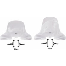 Universal GP Kompozit Honda SH 125 2024-2026 Uyumlu Ön Cam Şeffaf - 45 cm