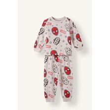 DeFacto %100 Pamuklu Marvel Lisanslı Beli Lastikli Pijama Takımı Erkek Bebek F4579A526AU