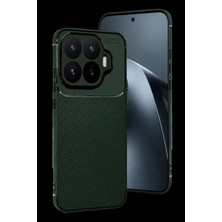 Marsilyan™- Xiaomi Mi 17T Auto Focus Karbon Kapak - Koyu Yeşil