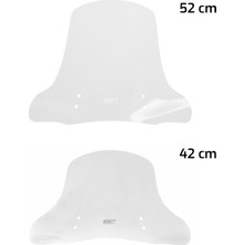 GP Kompozit Vespa GTV 300 2024 Uyumlu Ön Cam Şeffaf - 42 cm