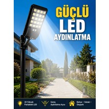 Beruflic Hareket Sensörlü Solar LED Aydınlatma 3 Modlu Uzaktan Kumandalı Bahçe Lambası