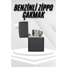 Nemere Ithalat Hediyelik Zarif  Siyah Benzinli Çakmak