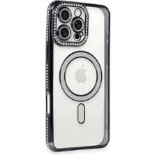 İyisi Var Apple iPhone 16 Pro Kılıf Joke Simli Magneticsafe Kılıf - Siyah