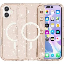 İyisi Var Apple iPhone 16 Plus Kılıf Star Magsafe Kapak - Turuncu