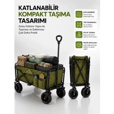 Nemere Ithalat 130 kg Taşıma Kapasiteli Katlanabilir Wagon Taşıma Arabası