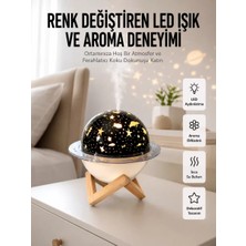 Nemere Ithalat Hava Nemlendirici LED Işıklı Gece Lambası Yıldız Görünümlü Renk Değiştiren