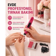 Marsilyan Profesyonel Tırnak Matkap Makinesi – USB Şarjlı, Ayarlanabilir Hız, Düşük Titreşimli ve Sessiz Çalışma