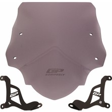 GP Kompozit Aprilia SR 125 / 160 2024 Uyumlu Kısa Ön Cam Füme - 38 cm