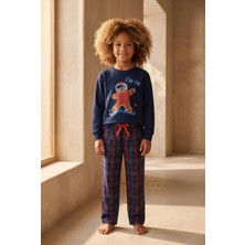 Bony Socks Erkek Çocuk Snowboard Sweatshirt Pijama Üstü Lacivert