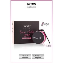 Note Cosmetics 50ml Note Brow Master Kaş Wax Renksiz Sabitleyici & Şekillendirici Biotinol ile Şekilli Kaşlar