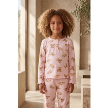 Bony Socks Kız Çocuk Cute Edition Teddy Pijama Takımı Pembe