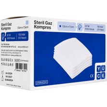 Bezos Steril Gaz Kompres 7,5 cm x 7,5 cm 4 Katlı 100 Adet Kutu