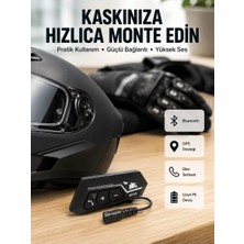 Nemere Ithalat BT22 Kask Bluetooth Kulaklık Su Geçirmez Motosiklet Iletişim Sistemi Yeni Nesil