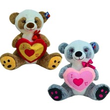 Halley Kalp Tutan Peluş Panda Oyuncak (50 Cm)
