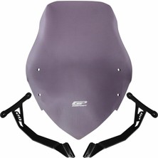 GP Kompozit Honda CB125F 2023-2024 Uyumlu Ön Cam Füme - 48 cm