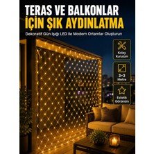 Beruflic Iç ve Dış Mekân Kullanımına Uygun 3x3 Metre LED Işık Ağı
