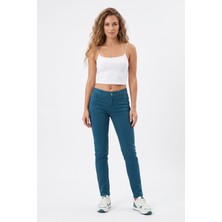 Bigsie Kadın Düşük Bel Kanvas Pantolon BGL-ST01594