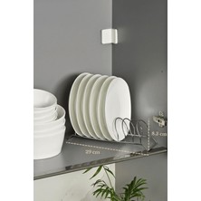 Edora Home Parlak Silver 9 Bölmeli Tabak Düzenleyici Çekmece içi Raf Dolap Organizer Paslanmaz Metal