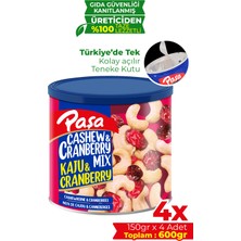 Paşa Kuruyemiş Çiğ Kaju & Turna Yemişi Teneke Kutu 150 gr x 4 Adet