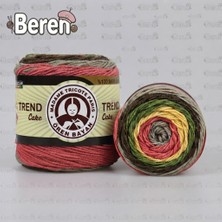 Ören Bayan Trend Cake Batik 200 gr Ebruli El Örgü Ipi - 623