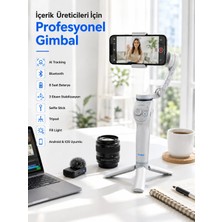 Beruflic Akıllı Telefon Gimbal Sabitleyici 360° Takip Özellikli Profesyonel Video Çekim Stabilizeri