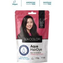 Sea Color Aqua Hair Dye Suyla Aktifleşen Toz Saç Boyası 3.0 Koyu Kahve
