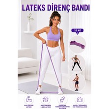 Spor Byfit Güç Bandı 25 kg Dirençli Mor Latex Malzeme ile Egzersiz