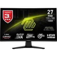 Biosis Msı 27" Rapıd Va Mag 274CXF 0.5ms 280HZ Hdmı-Dp Kavisli Gaming Monitör 1920X1080
