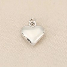 ShellWetr Mini Kalp Charm – Gümüş Kaplama Çok Amaçlı Takı Aparatı Adet Olarak Satılmaktadır
