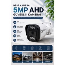 Bestcam 5mp Ultra Hd Gece Görüşlü Su Geçirmez Ahd Güvenlik Kamerası