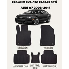 Feyza Oto Audi A7 Serisi 2008 - 2017 Arası Araca Özel Premium Eva Paspas Takımı 2 Yıl Garantili Araca Birebir Uyumlu Kalıplar