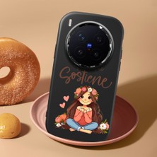 HONTINGA Vivo X300 Pro ile Uyumlu Kılıf Kamera Korumalı Düşüme Önleyici Kamera Koruyucu Siyah Yumuşak Silikon Sevgili Çift Telefon Kılıfı Kız Kılıf Desenli K4-0499