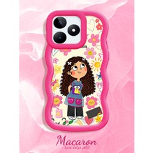 HONTINGA Realme C53 Uyumlu Kılıf Düşüme Önleyici Basitlik Anti Düşme Kamera Koruyucu Basit Kırmızı Yumuşak Silikon Sevgili Çift Telefon Kılıfı Kız Desen K9-0351