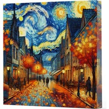 Lisinya Van Gogh 3 Sokak - Çizgisiz Yan Boyamalı Defter